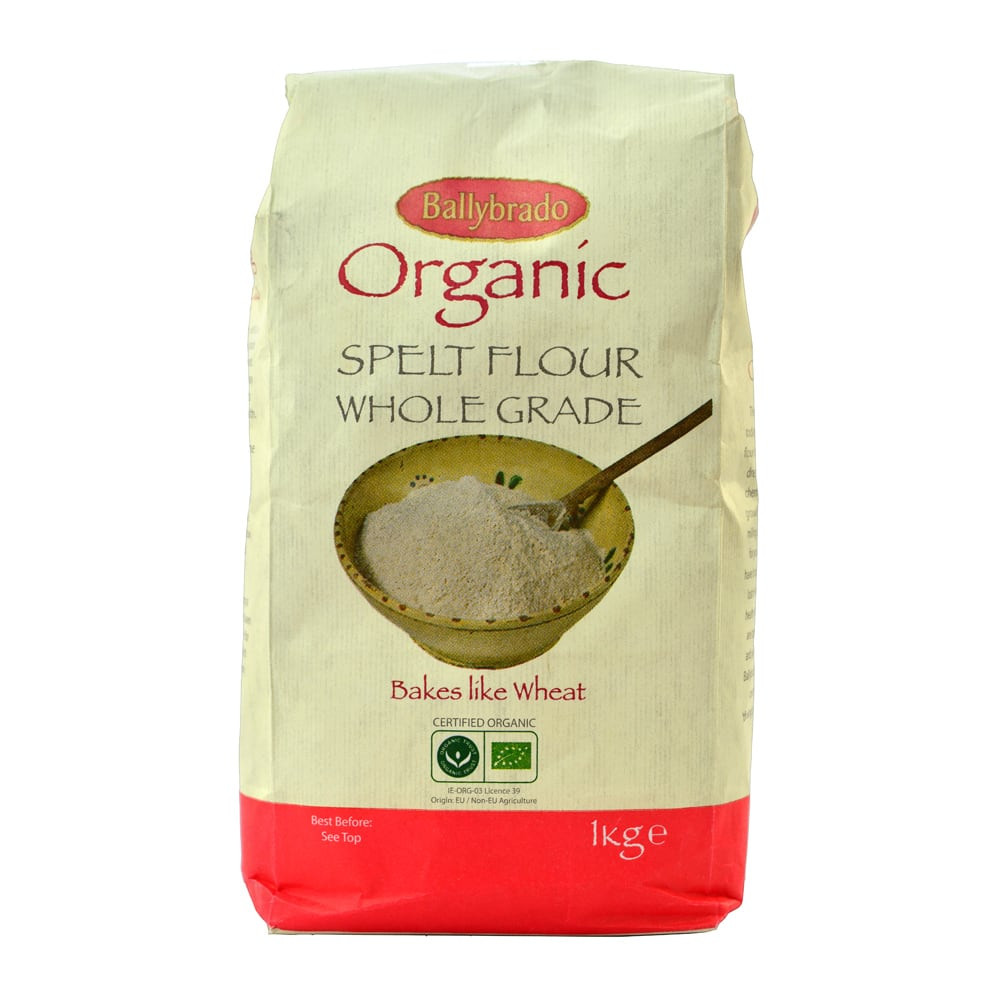 Organic Spelt Flour
 Ballybrado Organic Spelt Flour Whole Grade 1kg