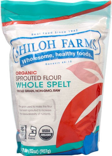 Organic Sprouted Spelt Flour
 Shiloh Farms Organic Sprouted Flour Whole Spelt 2 lbs