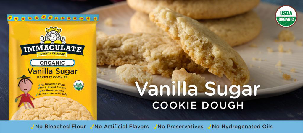 Organic Sugar Cookies
 Organic Vanilla Sugar Cookie Dough