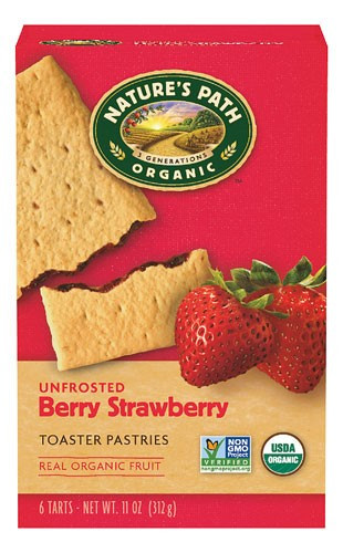 Organic Toaster Pastries
 Nature s Path Organic Toaster Pastries Unfrosted Berry