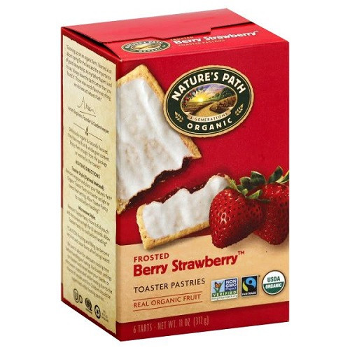 Organic Toaster Pastries
 Natures Path Organic Toaster Pastries Frosted Strawberry 6 ct