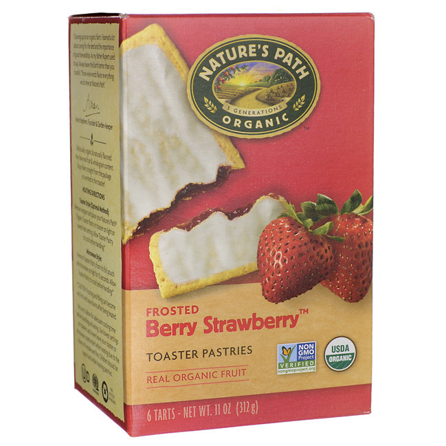 Organic Toaster Pastries
 Nature s Path Organic Toaster Pastries Frosted Berry