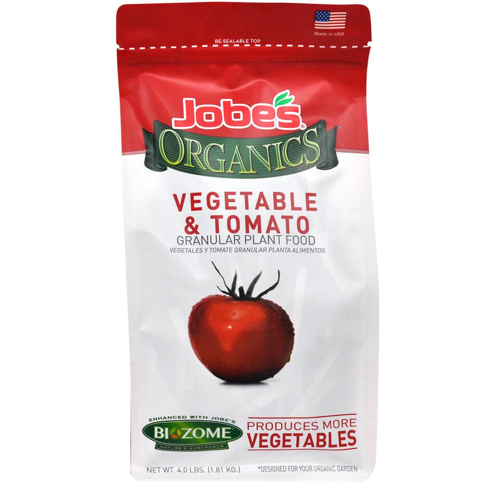 Organic Tomato Fertilizer
 Jobe s 4 lb Organic Granular Ve able and Tomato Plant