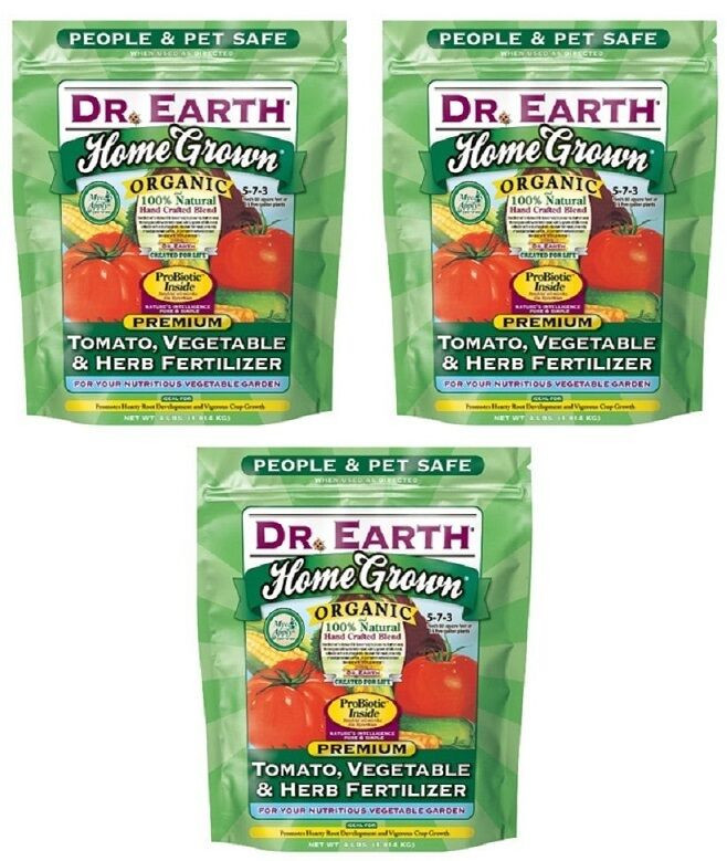 Organic Tomato Fertilizer
 3 ea Dr Earth 704P 4 lb 5 7 3 Organic Tomato Ve able