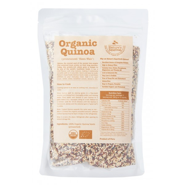 Organic Tricolor Quinoa
 Organic TRICOLOR QUINOA Seeds Nature s Superfoods