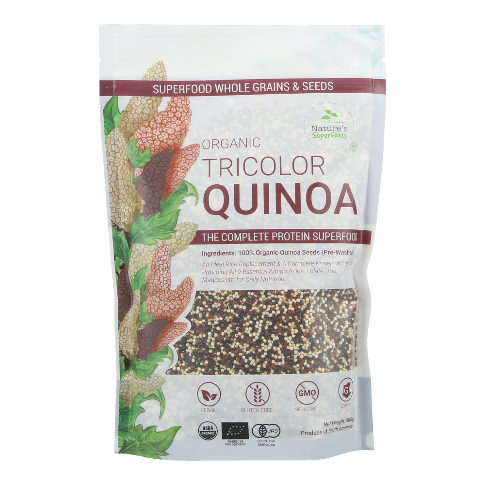 Organic Tricolor Quinoa
 Nature s Superfoods Organic Tricolor Quinoa Seeds