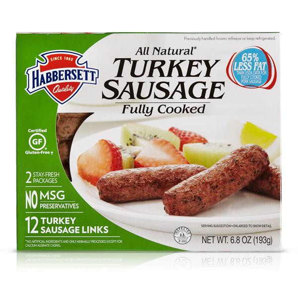 Organic Turkey Sausage
 All Natural Turkey Sausage Links Habbersett