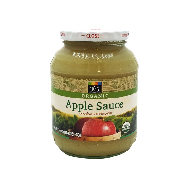 Organic Unsweetened Applesauce
 Whole Foods Organic Unsweetened Applesauce