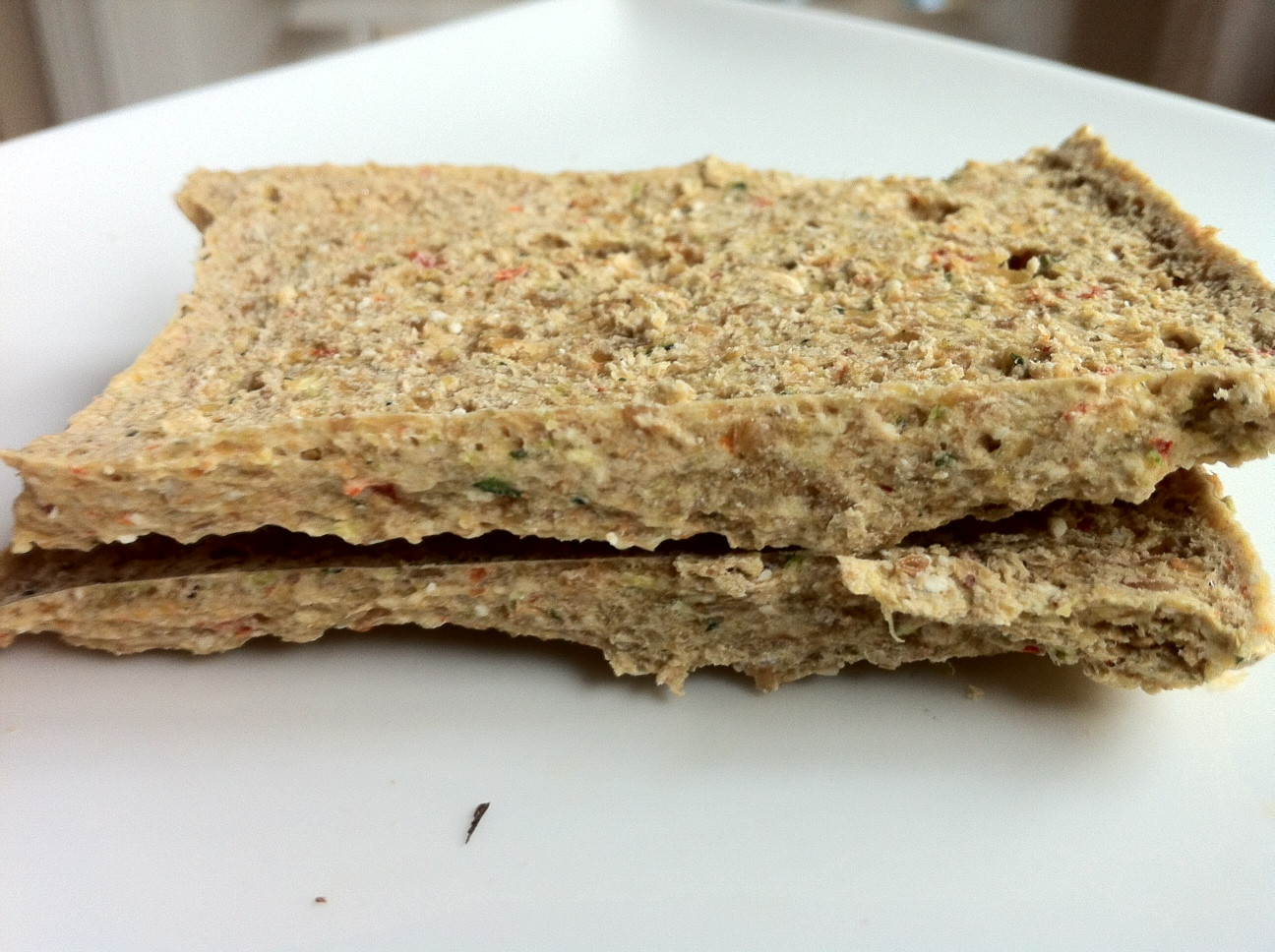 Organic Vegan Bread
 zucchini red pepper raw bread