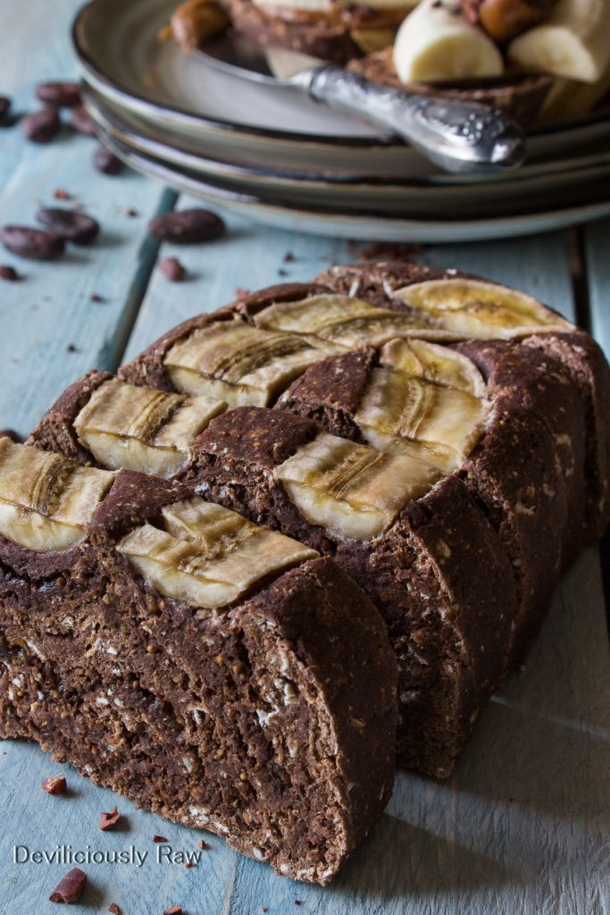 Organic Vegan Bread
 Holy triple Chocolate Banana Bread