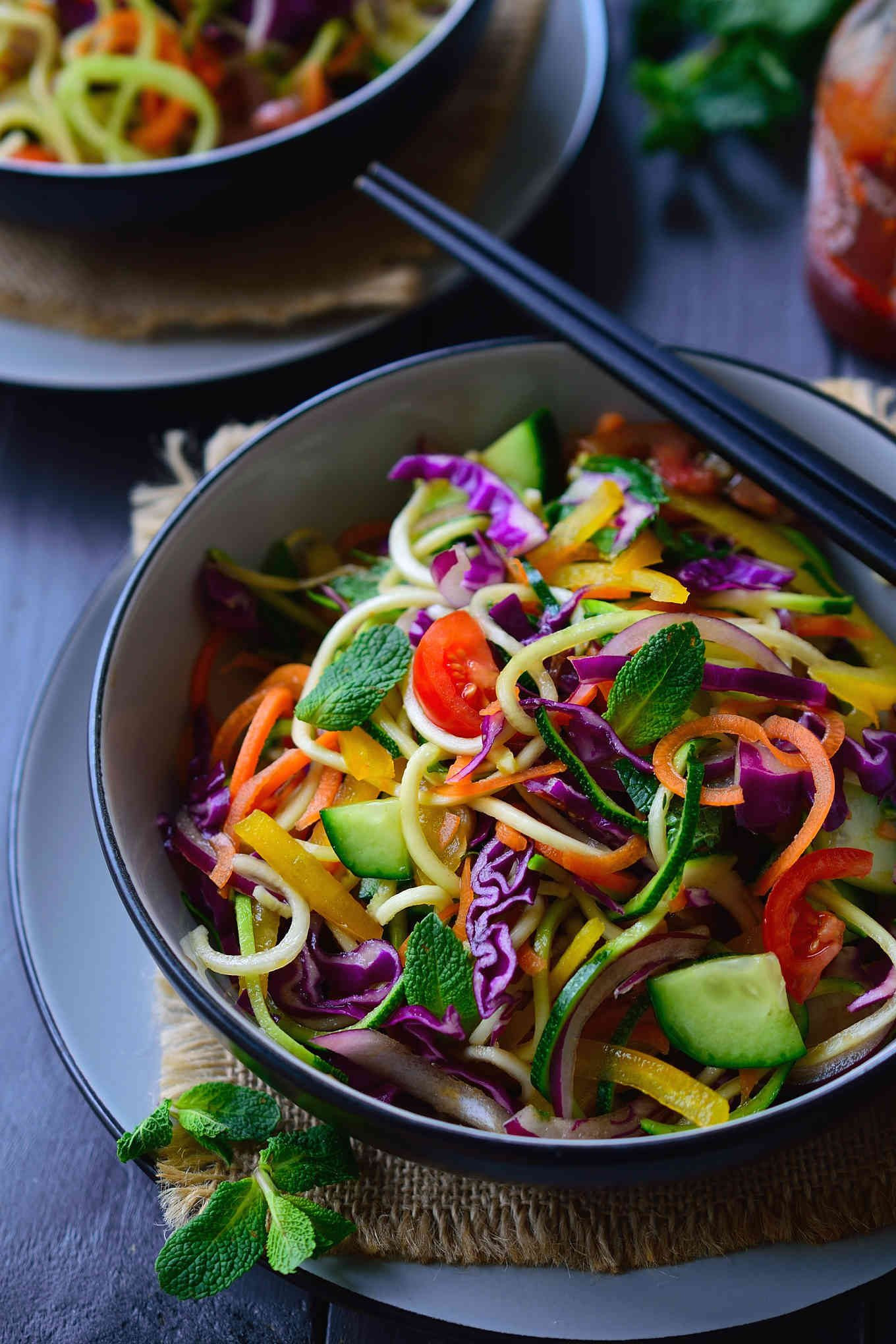 Organic Vegan Recipes
 Raw Vegan Noodles Salad