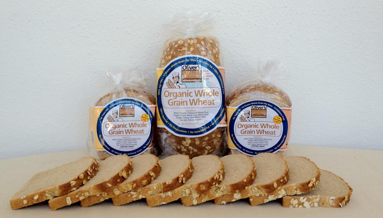 Organic Whole Grain Bread
 Oliver s Organic Breads Our Products