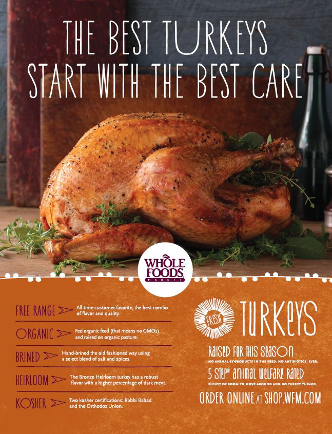 Organic Whole Turkey
 Cut holiday stress AND you may win a free organic turkey