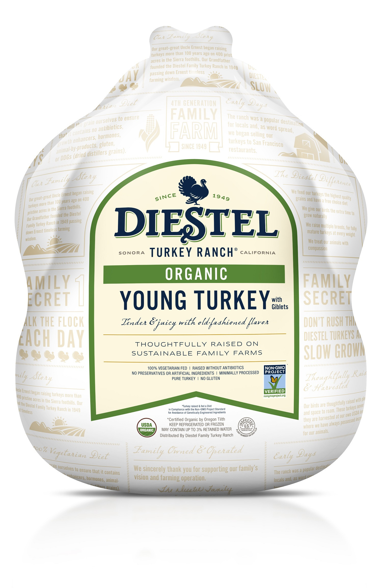 Organic Whole Turkey
 The Diestel Family of Turkeys Diestel Family Turkey Ranch