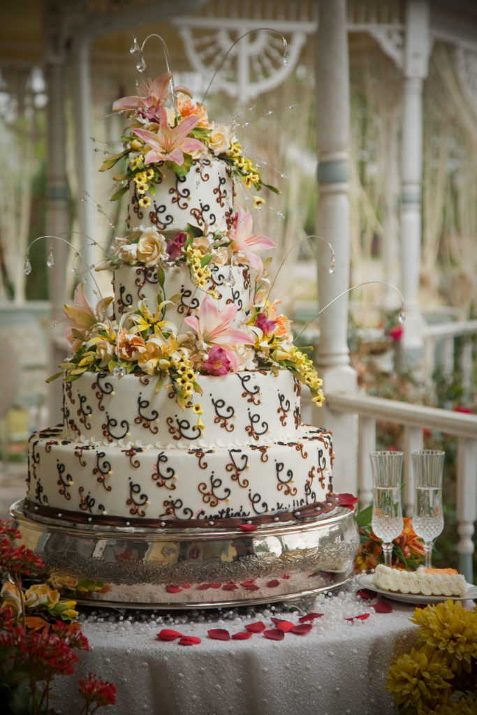 Outdoor Wedding Cakes
 Outdoor Wedding Cake under the Gazebo Cynthias Cakes LLC