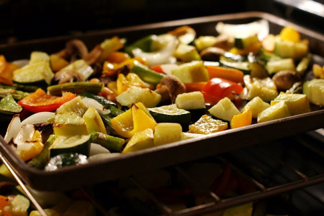 Oven Roasted Summer Vegetables
 The Kitchen is My Playground Easy Oven Roasted Summer