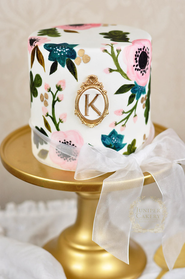 Painted Wedding Cakes
 Hand Painted Wedding Cakes Belle The Magazine