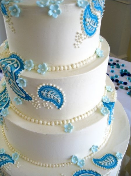 Paisley Wedding Cakes
 Wedding Themes Pretty Paisley Patterns