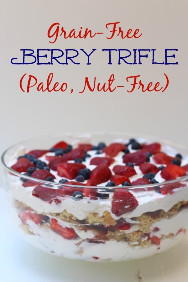 Paleo Summer Desserts
 Grain Free Berry Trifle Recipe Paleo GF Dairy Free Nut