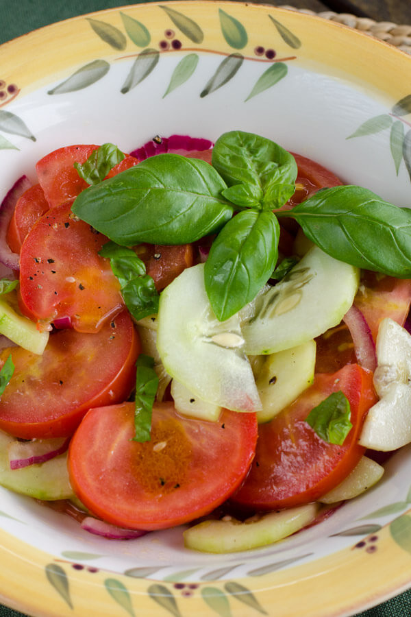 Paleo Summer Salads
 Easy Tomato Cucumber Salad