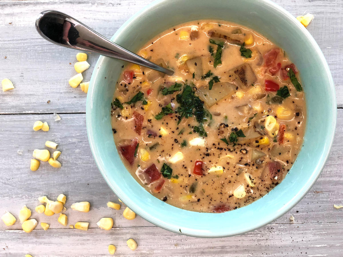 Panera Bread Summer Corn Chowder
 Copycat Panera Bread Summer Corn Chowder Recipe