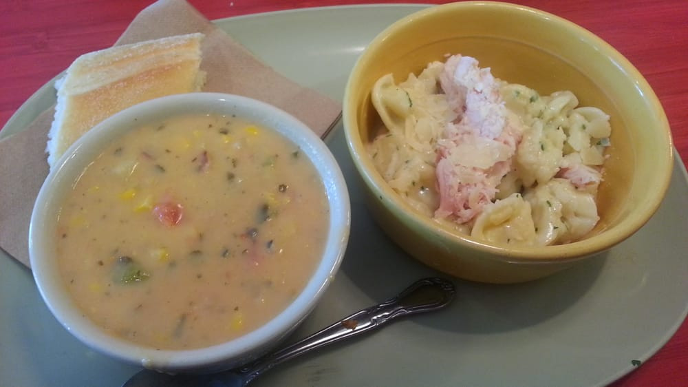 Panera Bread Summer Corn Chowder
 Summer Corn Chowder and Chicken Tortellini Alfredo Yelp