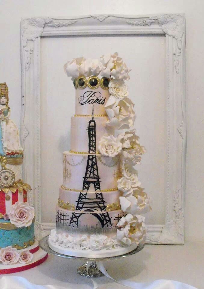 Parisian Wedding Cakes
 Paris Themed Wedding Cake