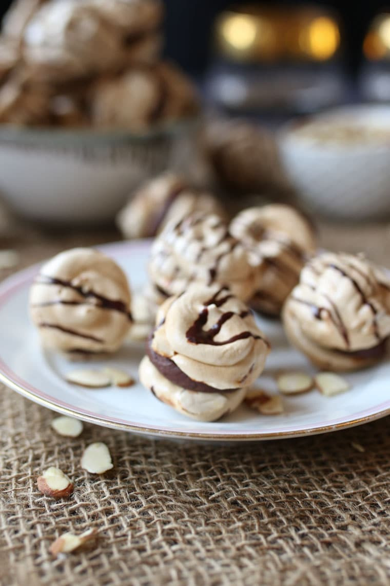 Passover Meringue Cookies
 Gluten Free Almond Cherry Chocolate Meringue Cookies with