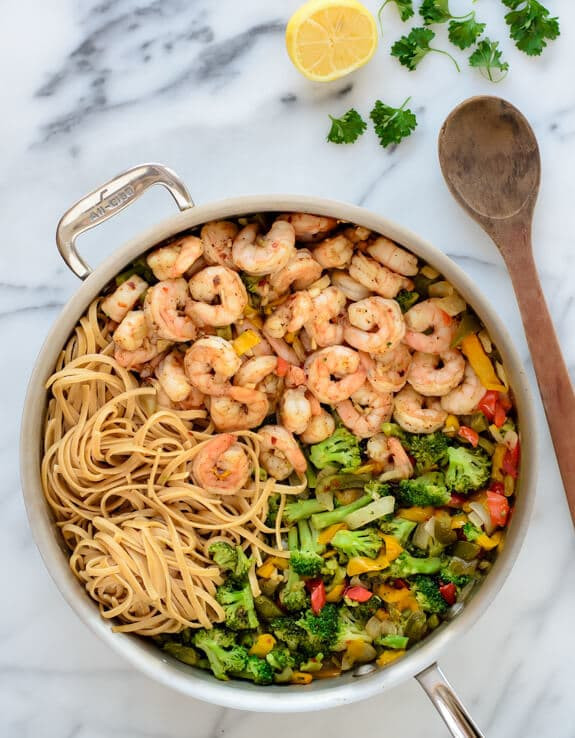 Pasta And Shrimp Recipes Healthy
 Healthy Garlic Shrimp Pasta