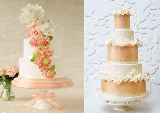 Peach Wedding Cake
 Peach Wedding Cakes Cake Geek Magazine