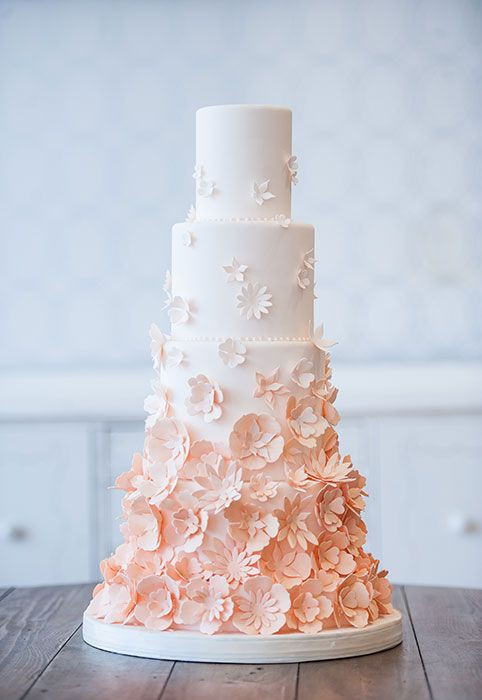 Peach Wedding Cake
 peach wedding cakes peach wedding cake gallery