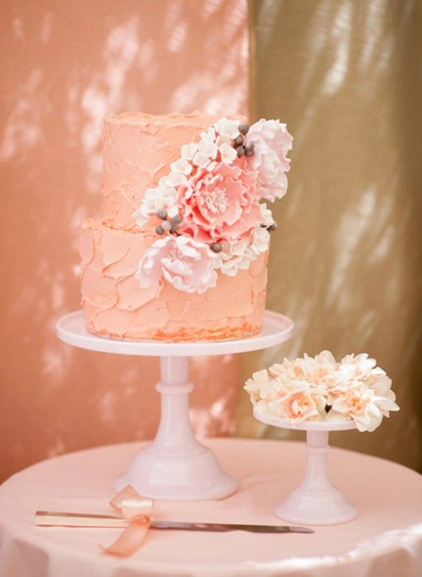 Peach Wedding Cake
 peach wedding cakes peach wedding cake gallery