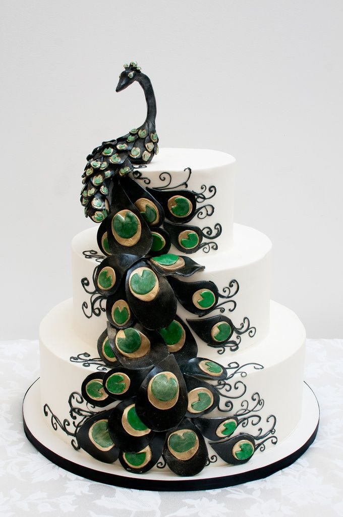 Peacock Themed Wedding Cakes
 Top 15 Prettiest Wedding Cakes Page 12 of 15