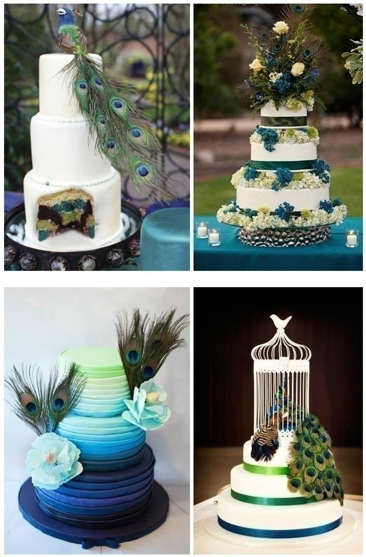 Peacock Themed Wedding Cakes
 How to Plan a Peacock – Themed Indian Wedding Blog