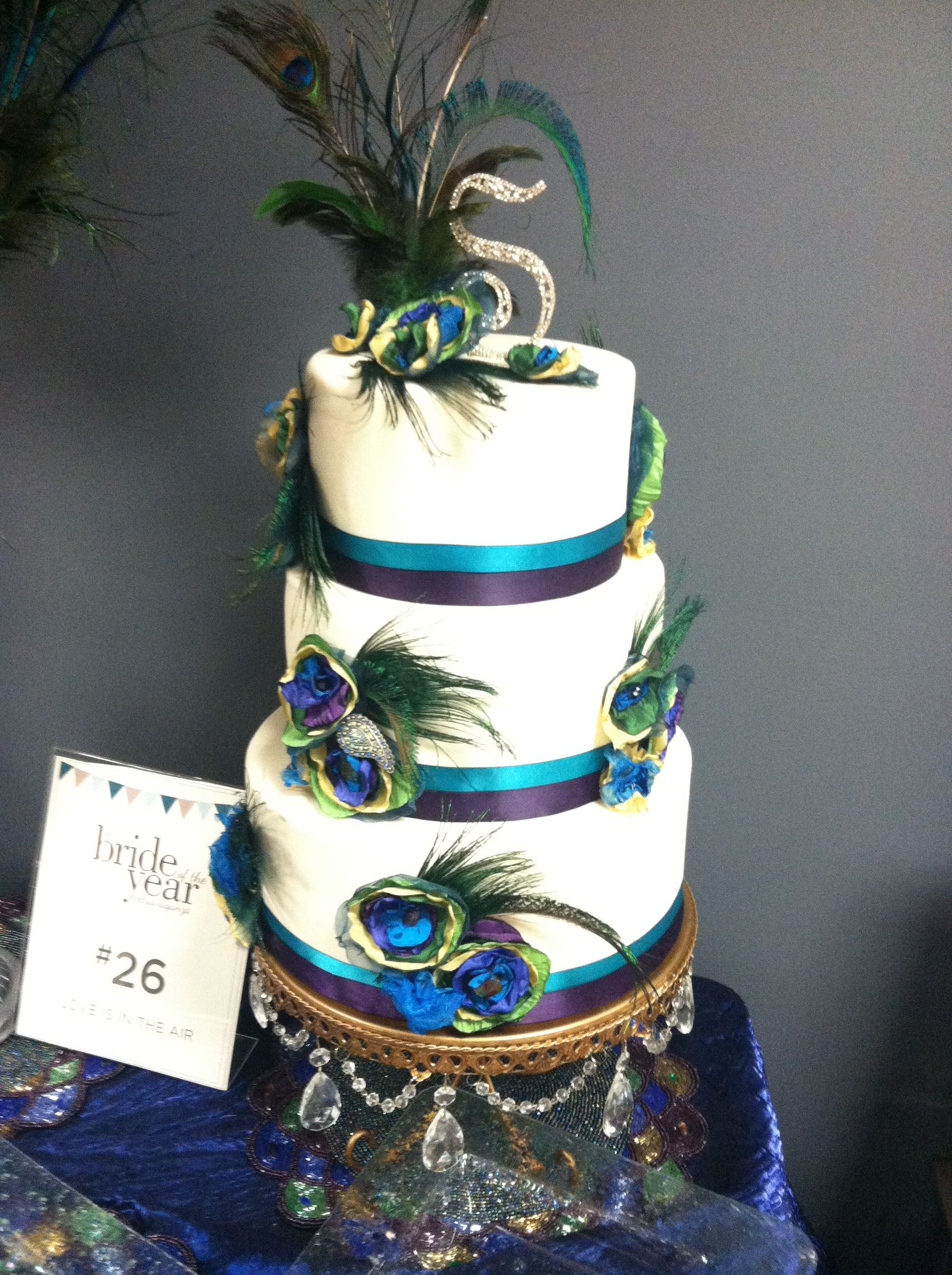 Peacock Themed Wedding Cakes
 Peacock theme Cake