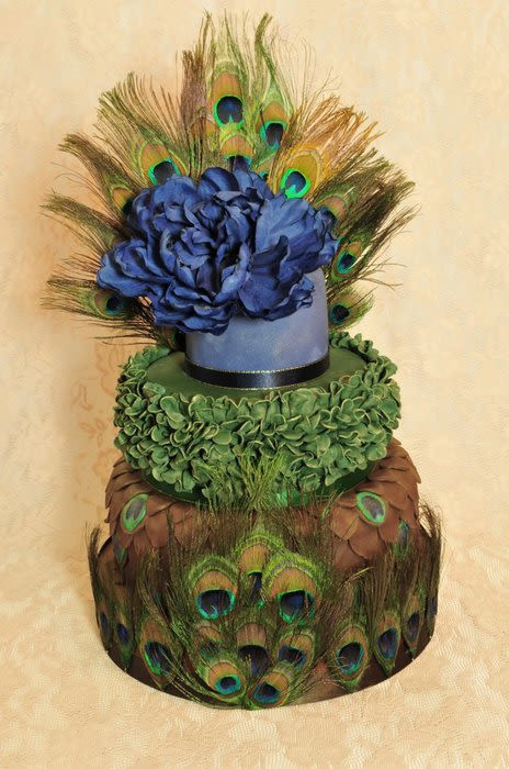 Peacock Themed Wedding Cakes
 Peacock themed wedding cake Cake by Occasion Cakes by