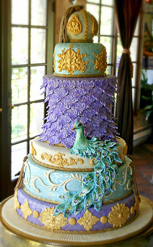 Peacock Wedding Cakes
 peacock wedding cake