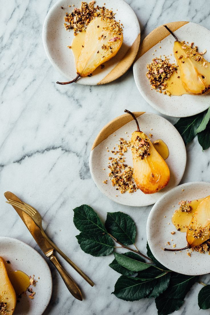 Pear Desserts Healthy
 Poached pear goodness YUM Pinterest
