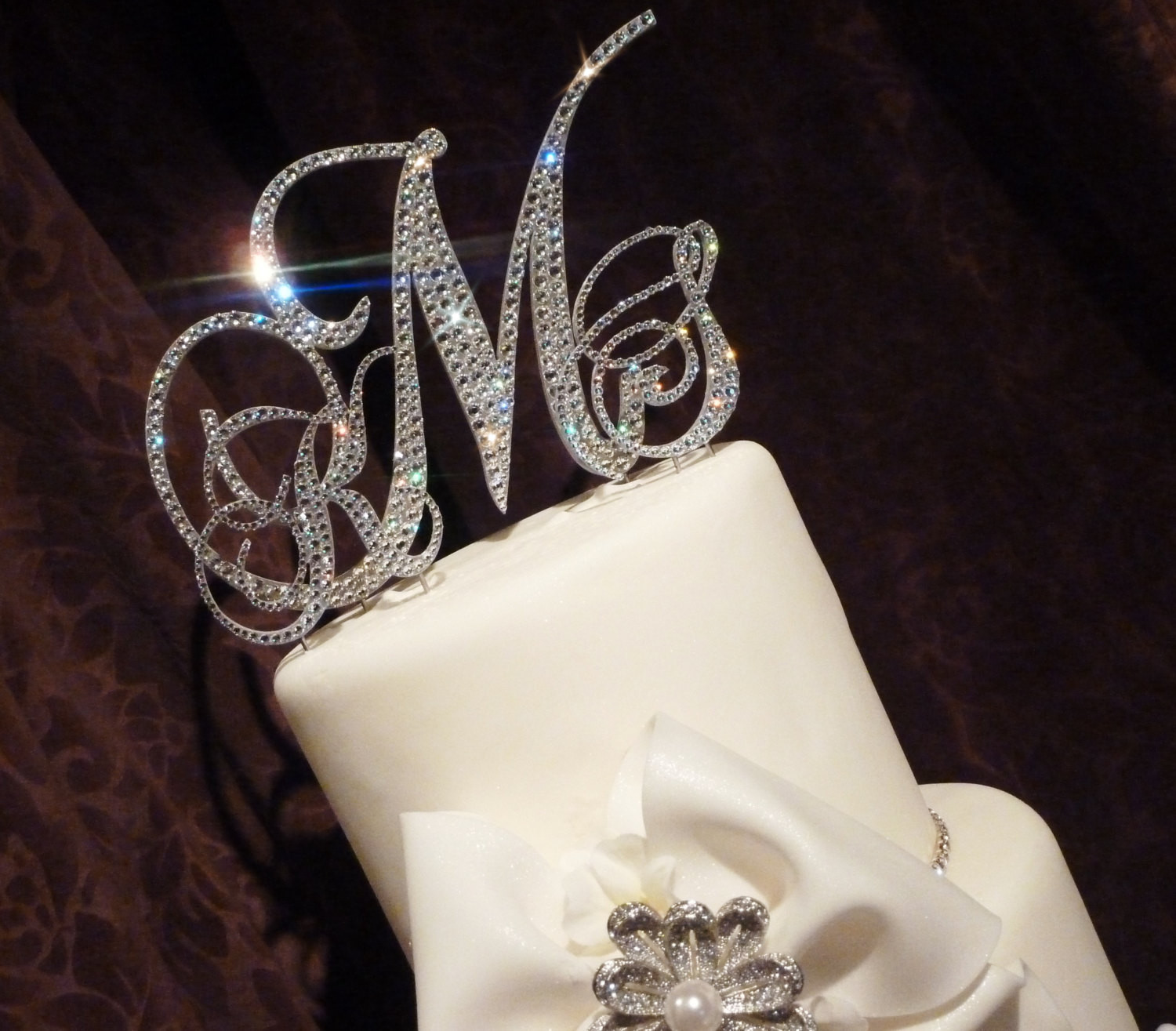 Personalized Cake Toppers For Wedding Cakes
 Monogram Wedding Cake Toppers Ideas MARGUSRIGA Baby Party