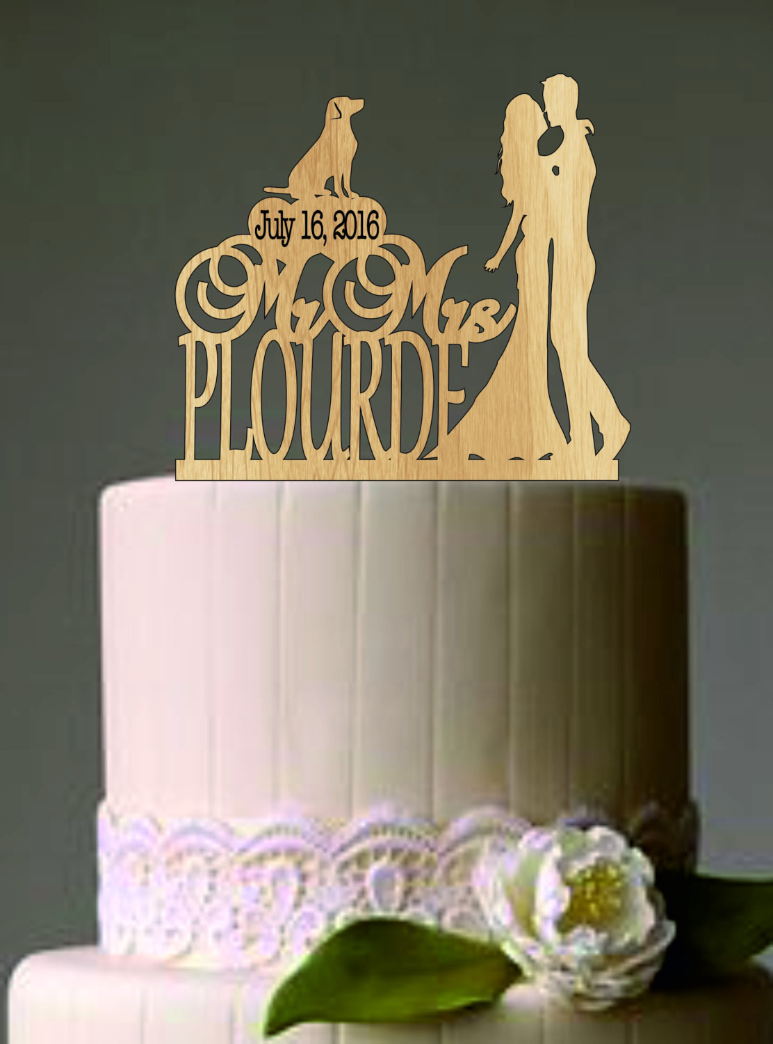 Personalized Cake Toppers For Wedding Cakes
 Rustic Wedding Cake Topper Personalized Cake Topper Funny