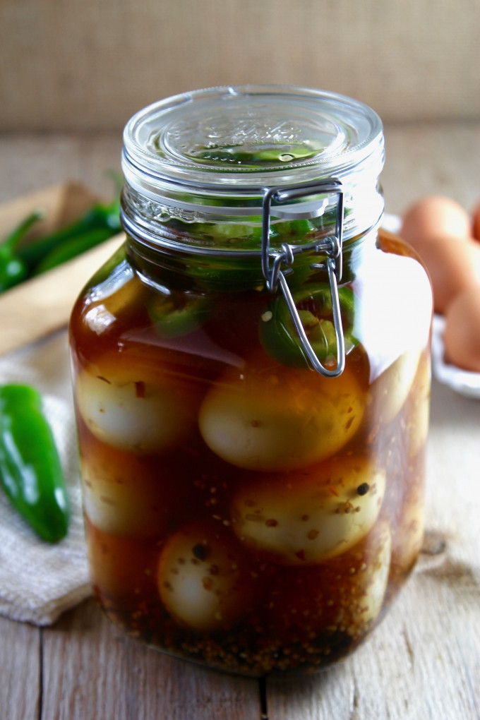 Pickled Eggs Healthy
 Spicy Pickled Eggs are made at home but taste like a