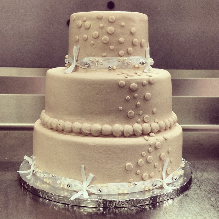 Pictures Of Walmart Wedding Cakes
 Basic Walmart wedding cake design 3 tier Champagne