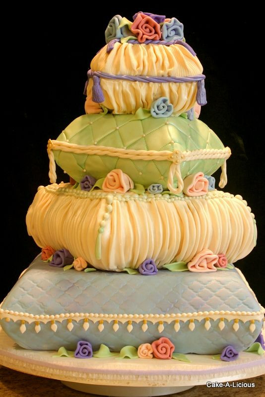 Pillow Wedding Cakes
 25 Interestingly Unique Wedding Cake Ideas For Your Big Day