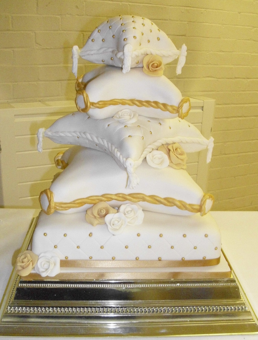 Pillow Wedding Cakes
 5 Tier Pillow Cake CakeCentral