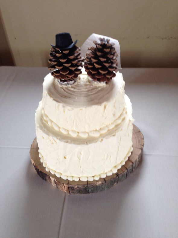 Pine Cone Wedding Cakes
 Pinecone Cake Topper