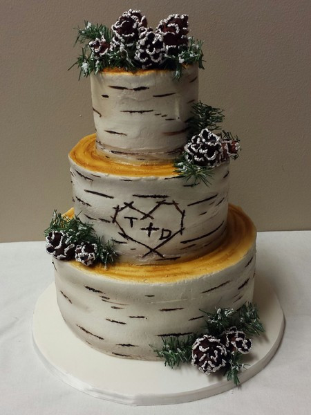 Pine Cone Wedding Cakes
 Miss Sara s Cakery Hastings MN Wedding Cake