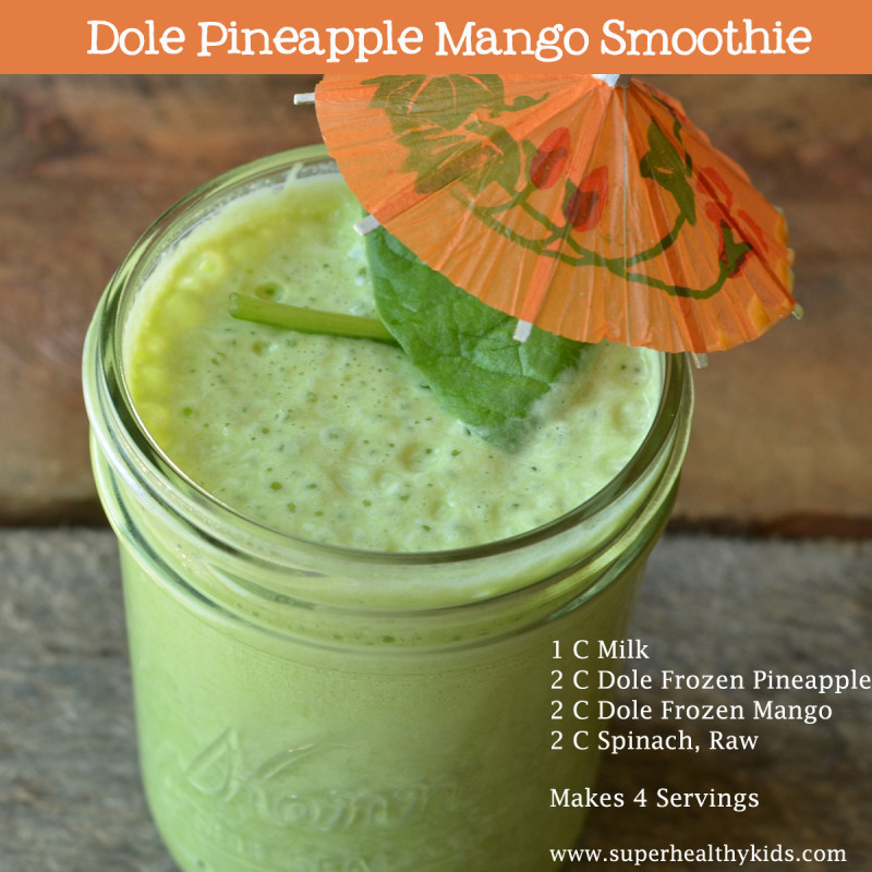Pineapple Smoothies Healthy
 Dole Pineapple Mango Smoothie