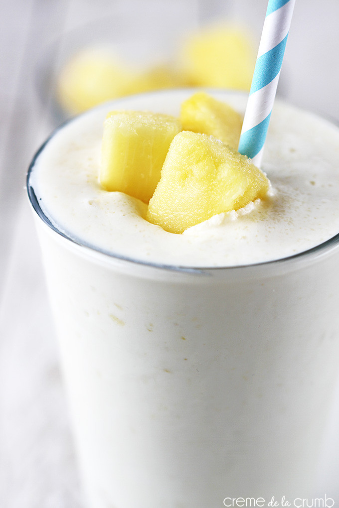 Pineapple Smoothies Healthy
 Skinny Pineapple Smoothie