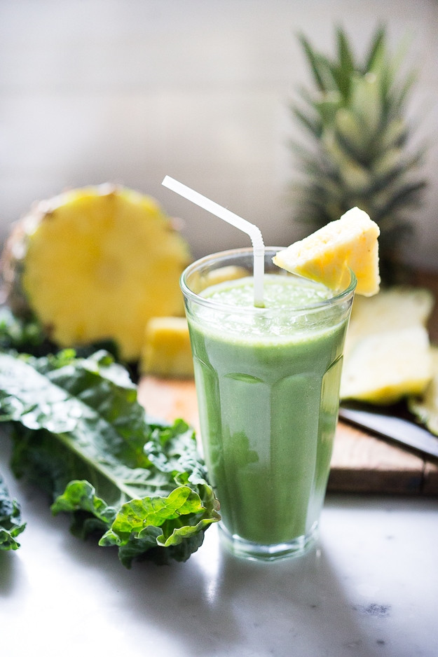 Pineapple Smoothies Healthy
 Matcha Green Tea and Pineapple Smoothie