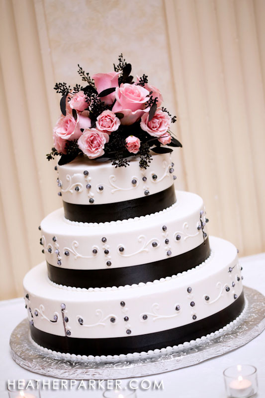 Pink And Black Wedding Cakes
 Black white and pink wedding cakes idea in 2017